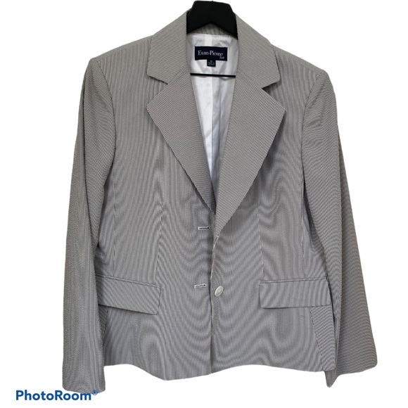 🐠Evan Picone seersucker suit jacket - Picture 3 of 11